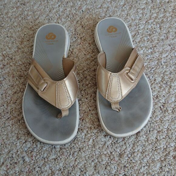 CLARKS Cloudsteppers Brinkley Jazz Sandals size 7M - Picture 2 of 13